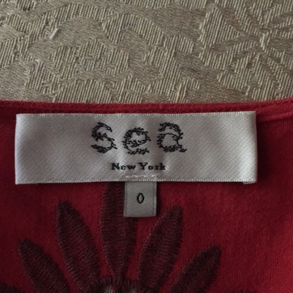 Sea New York Embroidered Dress Size 0 - Picture 7 of 8